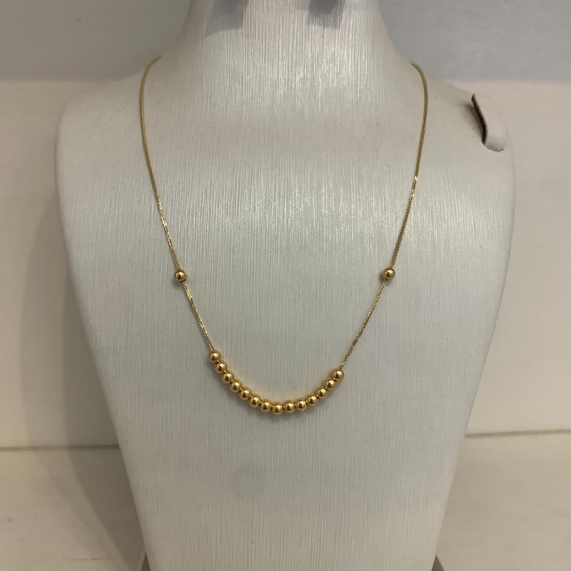 گردنبند طلا ۱۸ عیار گوی گالری جواهری مهربان