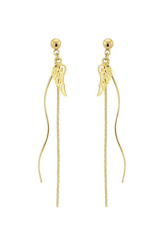 گوشواره طلا ۱۸ عیار بال فرشته گالری نقشار