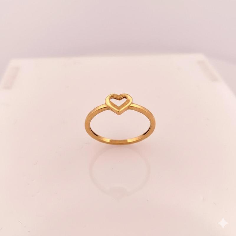 انگشتر طلا ۱۸ عیار مینیمال گالری حسینی زاده