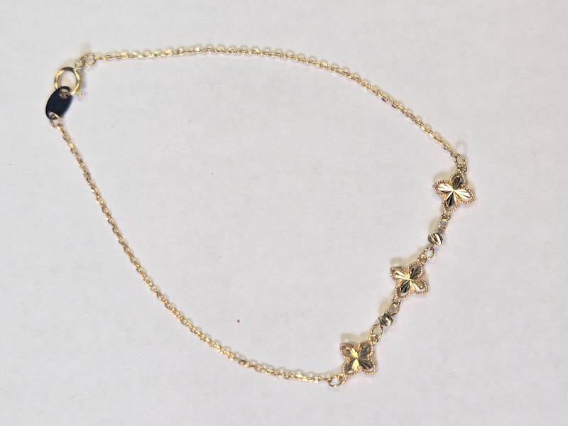 دستبند طلا ۱۸ عیار ونکلیف گالری پریدخت