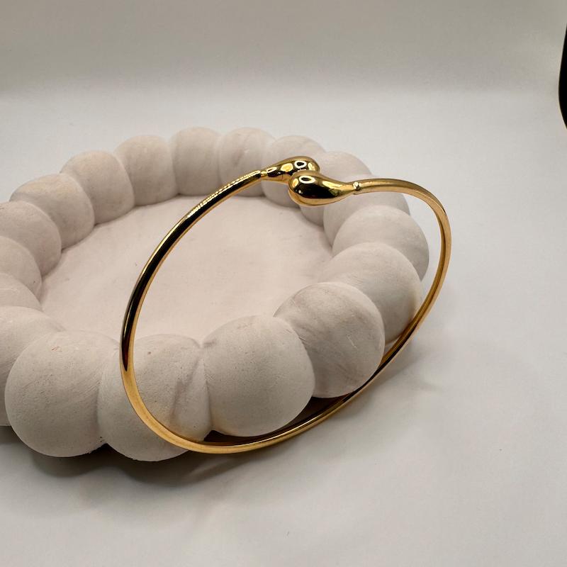 بنگل طلا ۱۸ عیار اشکی گالری طلای آماندا