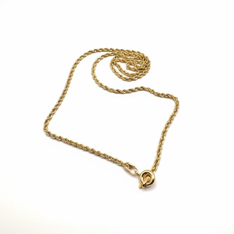 زنجیر طلا ۱۸ عیار طنابی گالری طلای آماندا