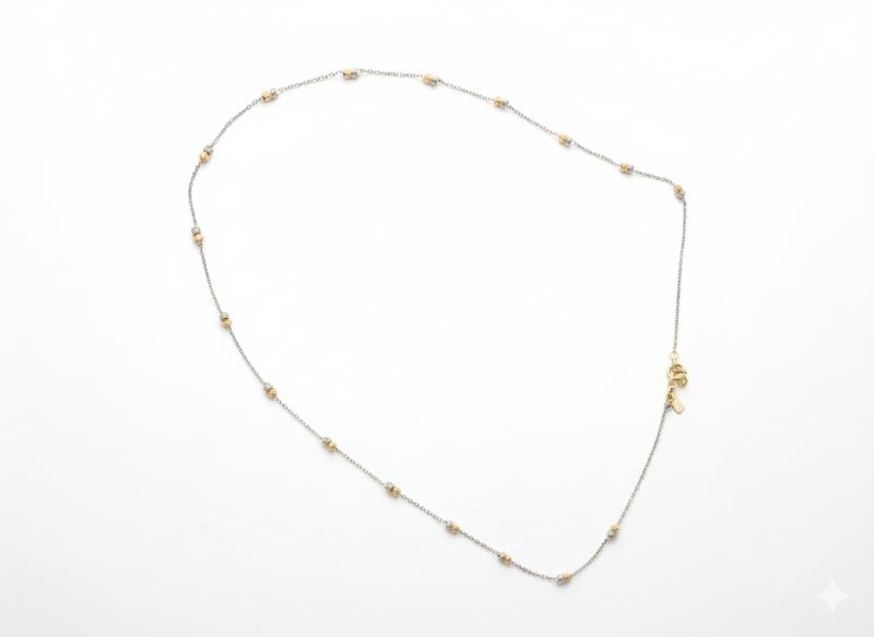 زنجیر طلا ۱۸ عیار البرنادو دوگویی دورنگ گالری ملورین