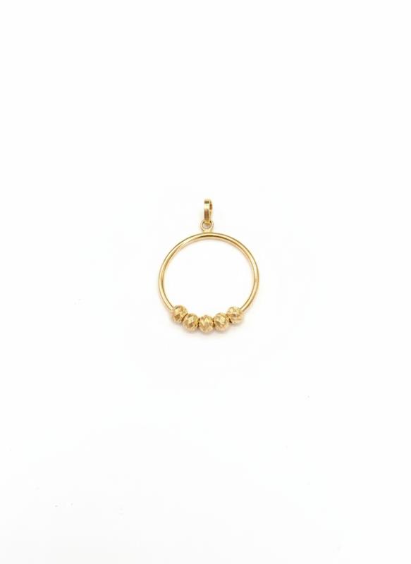 آویز طلا ۱۸ عیار گرد گوی البرنادو گالری ملورین