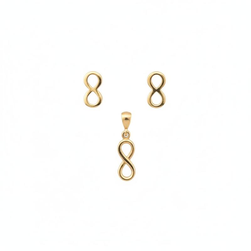 سرویس طلا ۱۸ عیار بینهایت گالری حسینی زاده