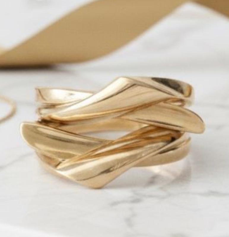 انگشتر طلا ۱۸ عیار انگشتر پیچش2 گالری بابل طلا