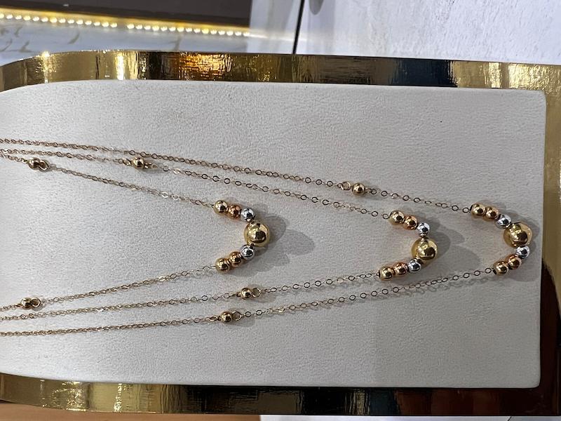 گردنبند طلا ۱۸ عیار استار تاس گالری