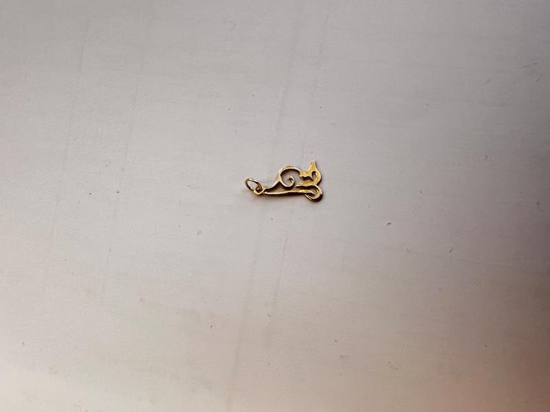 آویز طلا ۱۸ عیار لیزری خدا تاس گالری