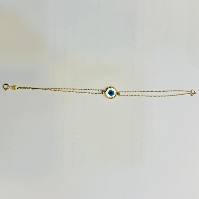 دستبند طلا ۱۸ عیار چشم گالری الیاگلد