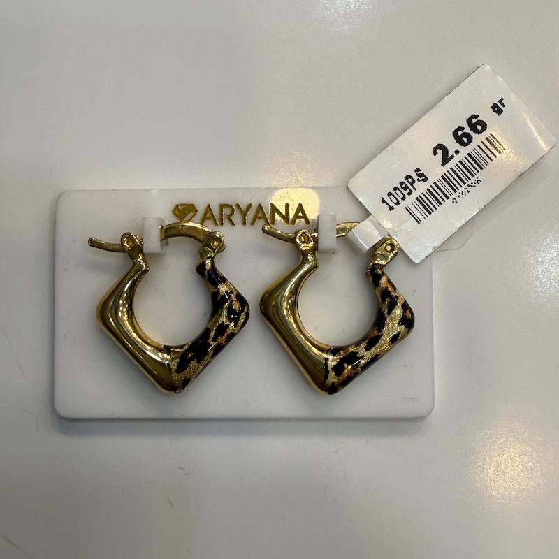 گوشواره طلا ۱۸ عیار پنتر گالری الیاگلد