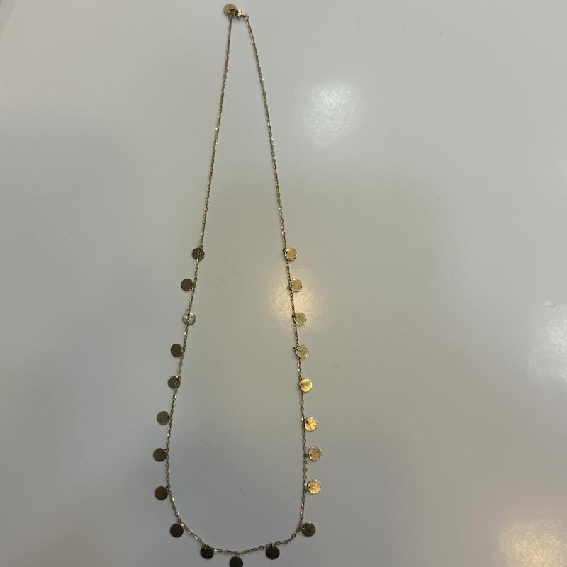 گردنبند طلا ۱۸ عیار پولکی گالری الیاگلد