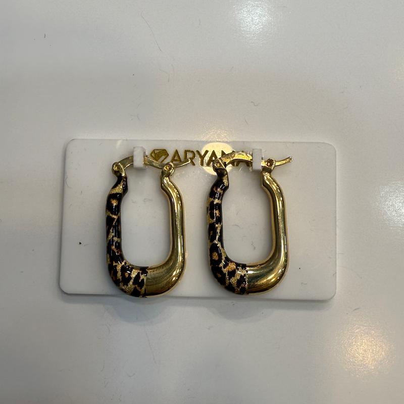 گوشواره طلا ۱۸ عیار پنتر گالری الیاگلد