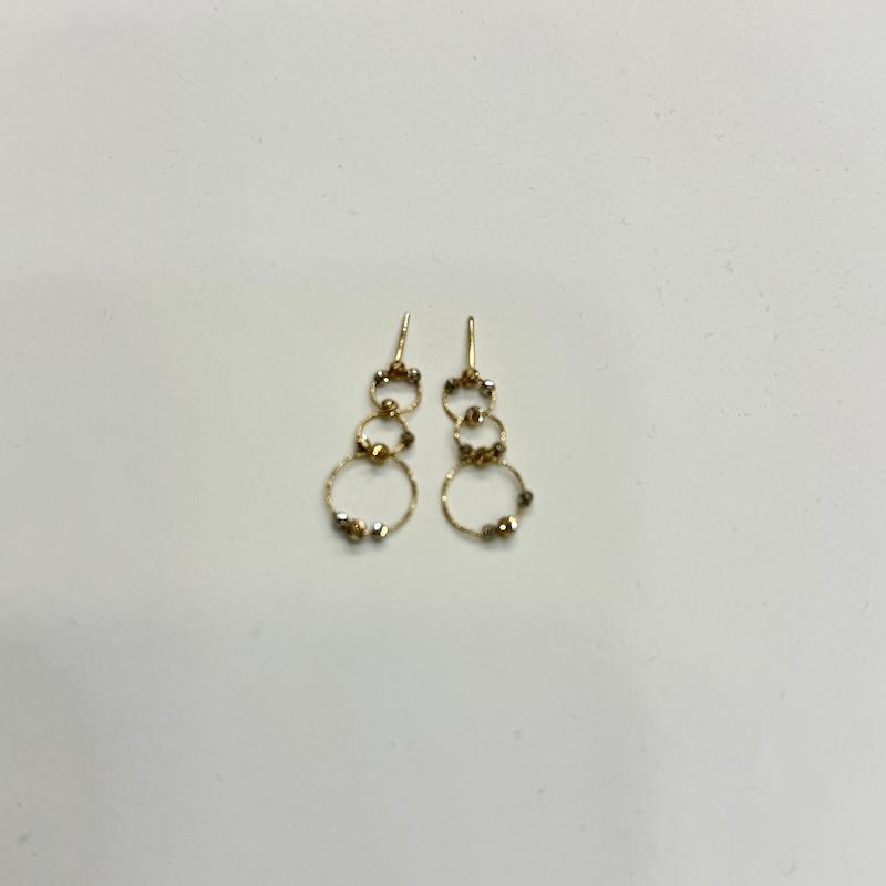 گوشواره طلا ۱۸ عیار حلقه والبرنادو گالری الیاگلد