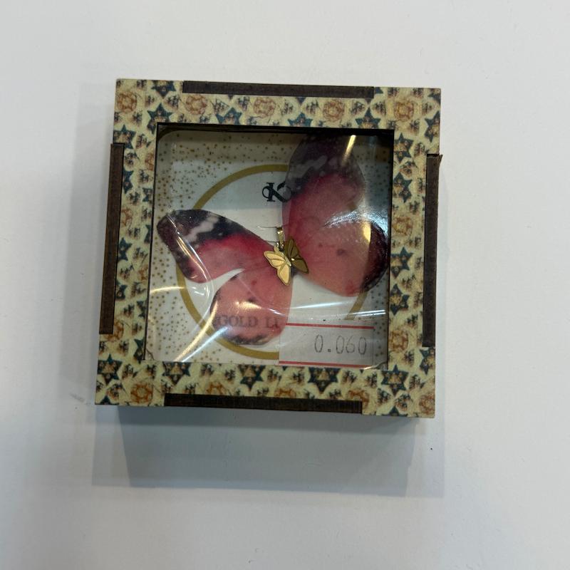 آویز طلا ۱۸ عیار پروانه گالری الیاگلد