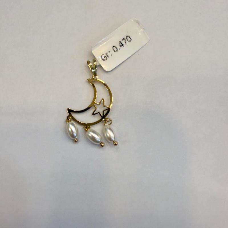 آویز طلا ۱۸ عیار طلاومروارید گالری الیاگلد