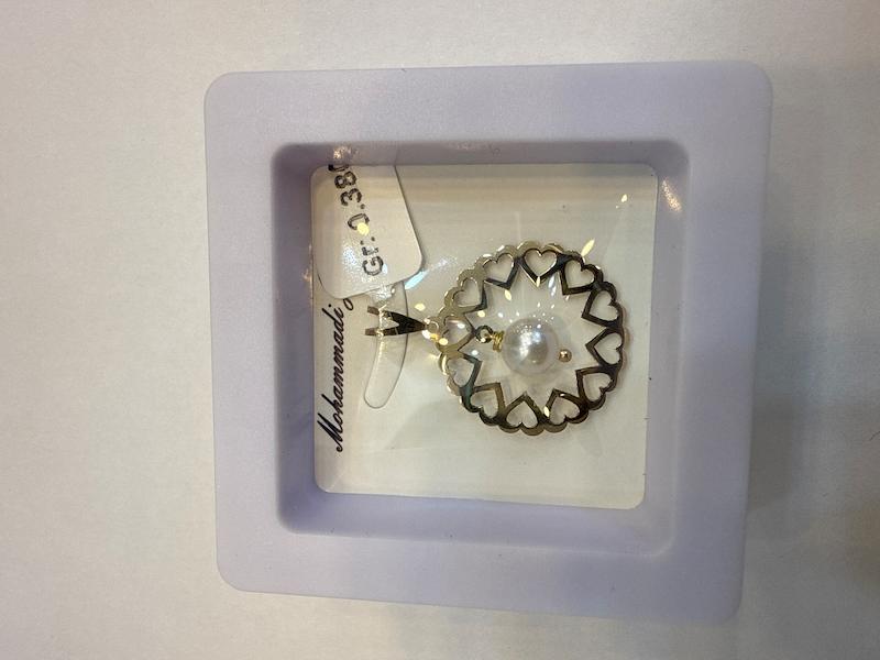 آویز طلا ۱۸ عیار طلاومروارید گالری الیاگلد