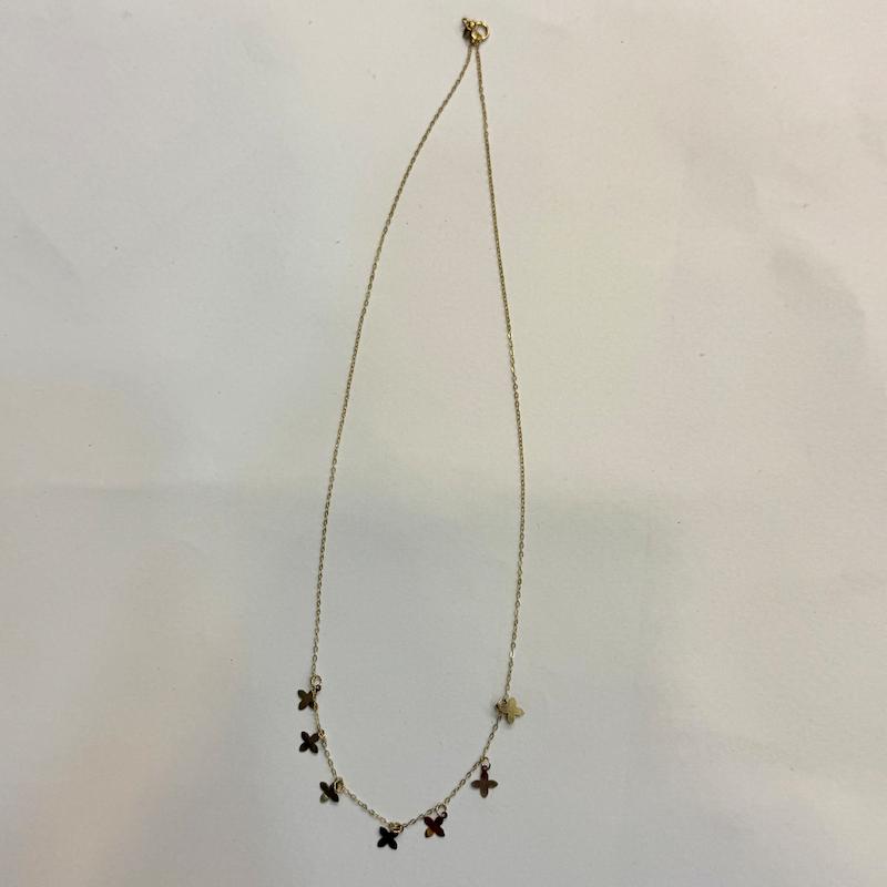 گردنبند طلا ۱۸ عیار آویزدار گل گالری الیاگلد