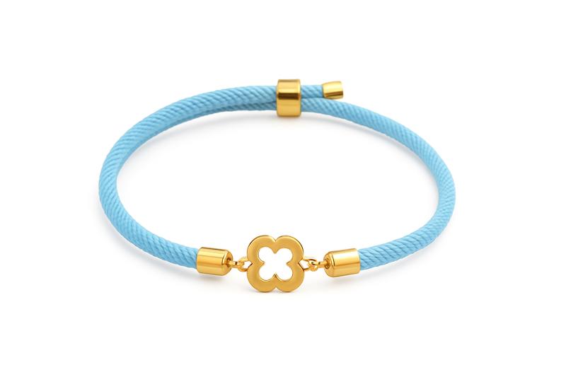 دستبند طلا ۱۸ عیار دستبندی مدل ونکلیف گالری پیرو