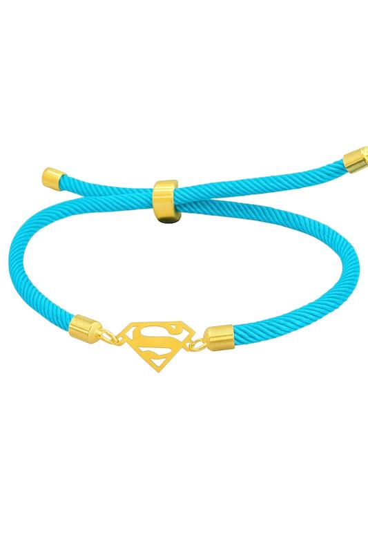 دستبند طلا ۱۸ عیار دستبندی مدل سوپرمن گالری پیرو