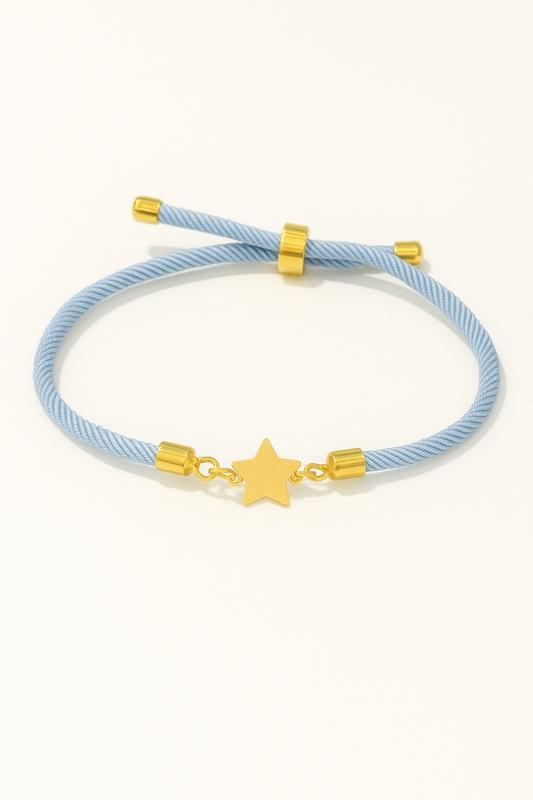 دستبند طلا ۱۸ عیار دستبندی مدل ستاره گالری پیرو