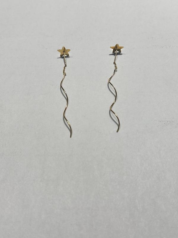 گوشواره طلا ۱۸ عیار ستاره گالری طلا دوران