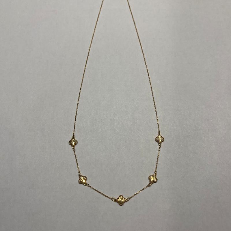 گردنبند طلا ۱۸ عیار ون کلیف سوپر ظریف گالری طلا دوران