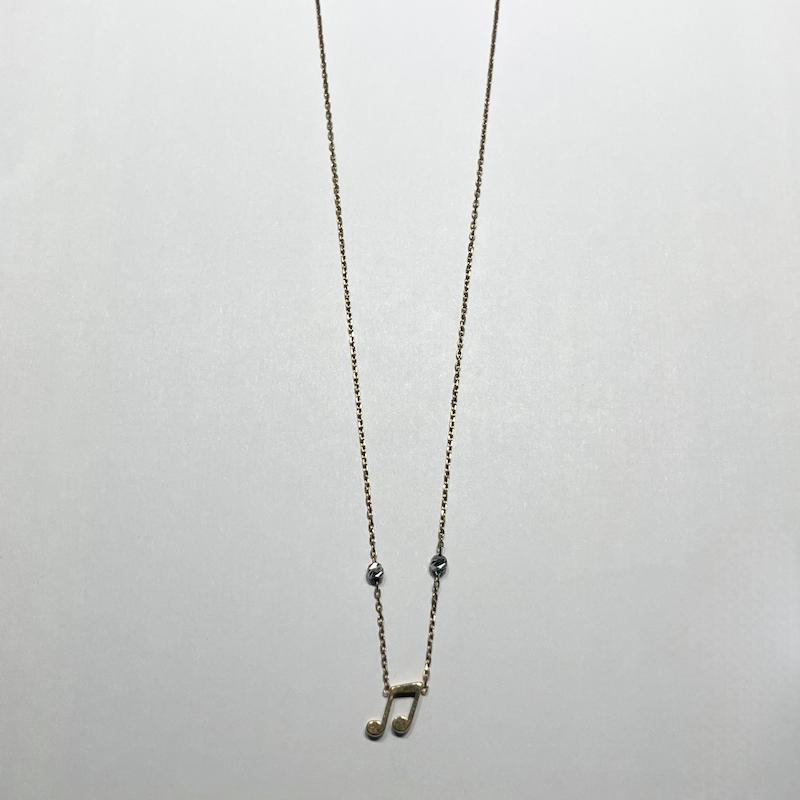 گردنبند طلا ۱۸ عیار گردنبند موسیقی گالری طلا دوران