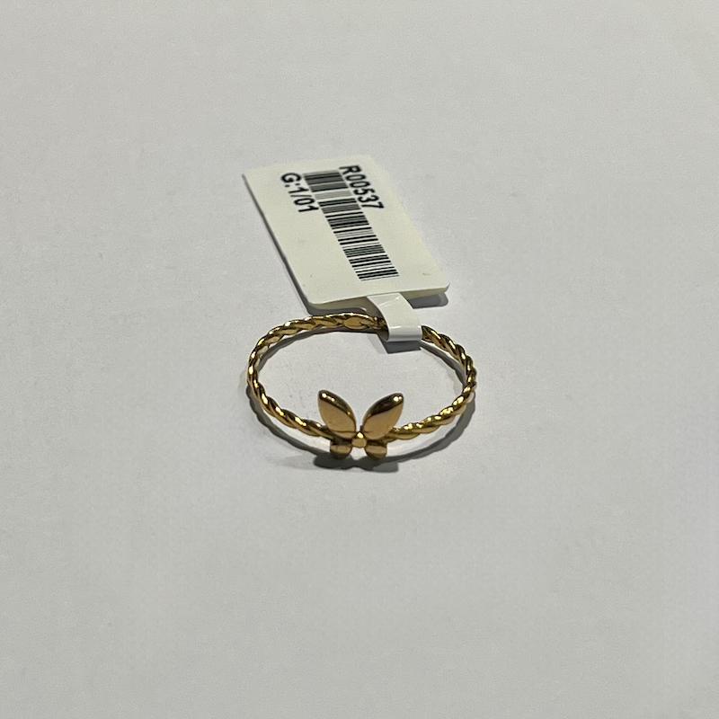 انگشتر طلا ۱۸ عیار پروانه گالری طلا دوران