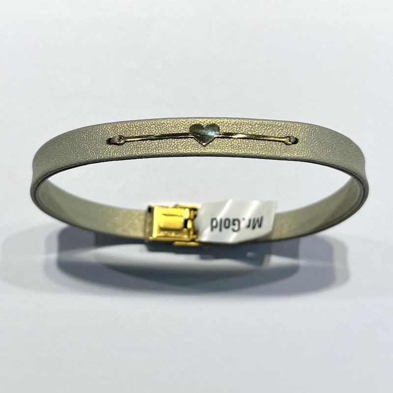 دستبند طلا ۱۸ عیار چرم گالری طلا دوران