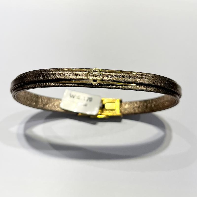 دستبند طلا ۱۸ عیار چرم گالری طلا دوران