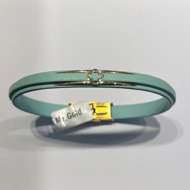 دستبند طلا ۱۸ عیار چرم گالری طلا دوران