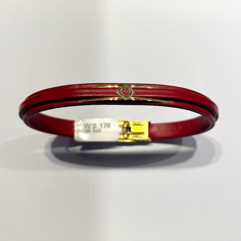 دستبند طلا ۱۸ عیار چرم گالری طلا دوران