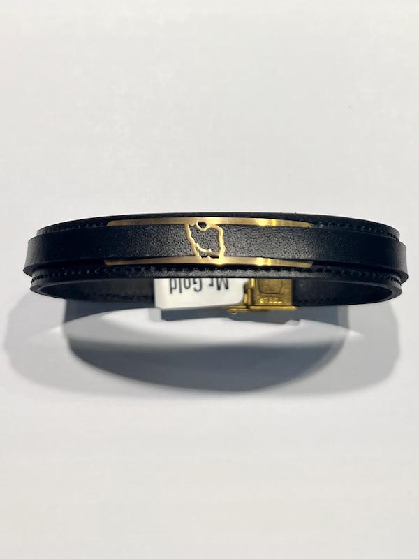 دستبند طلا ۱۸ عیار چرم گالری طلا دوران