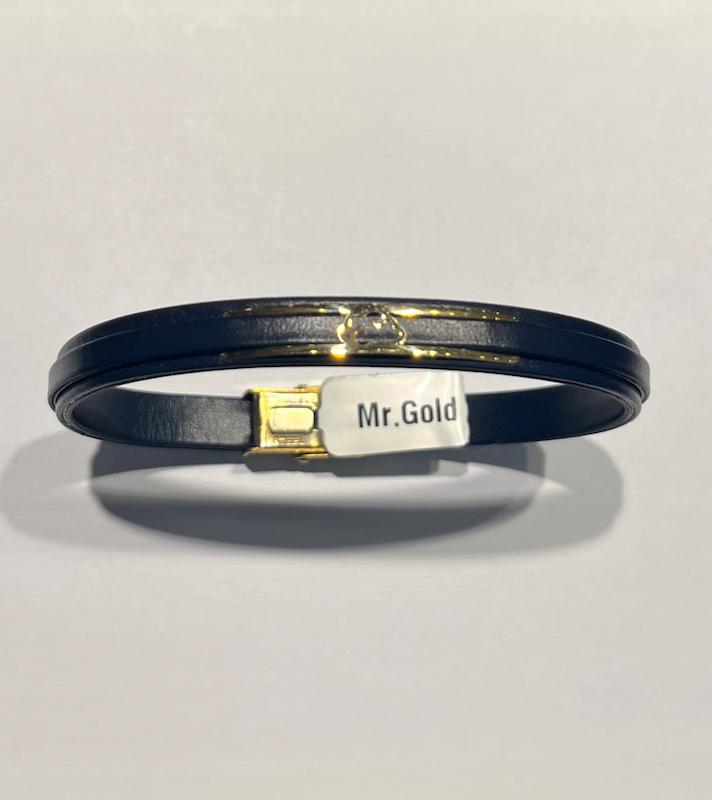 دستبند طلا ۱۸ عیار چرم گالری طلا دوران