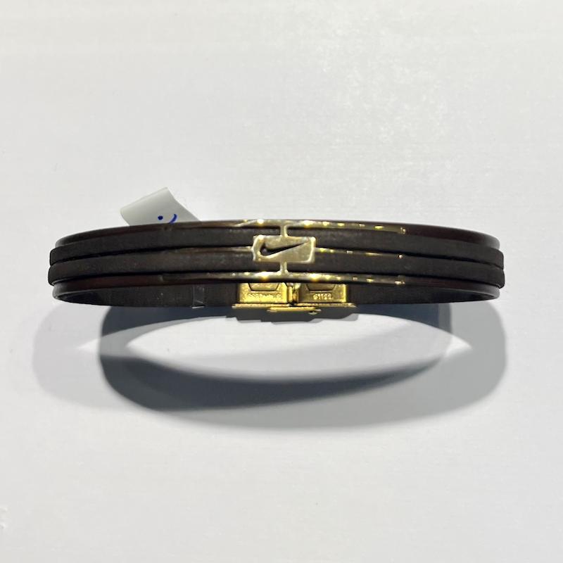 دستبند طلا ۱۸ عیار چرم گالری طلا دوران