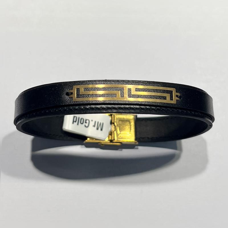 دستبند طلا ۱۸ عیار چرم گالری طلا دوران