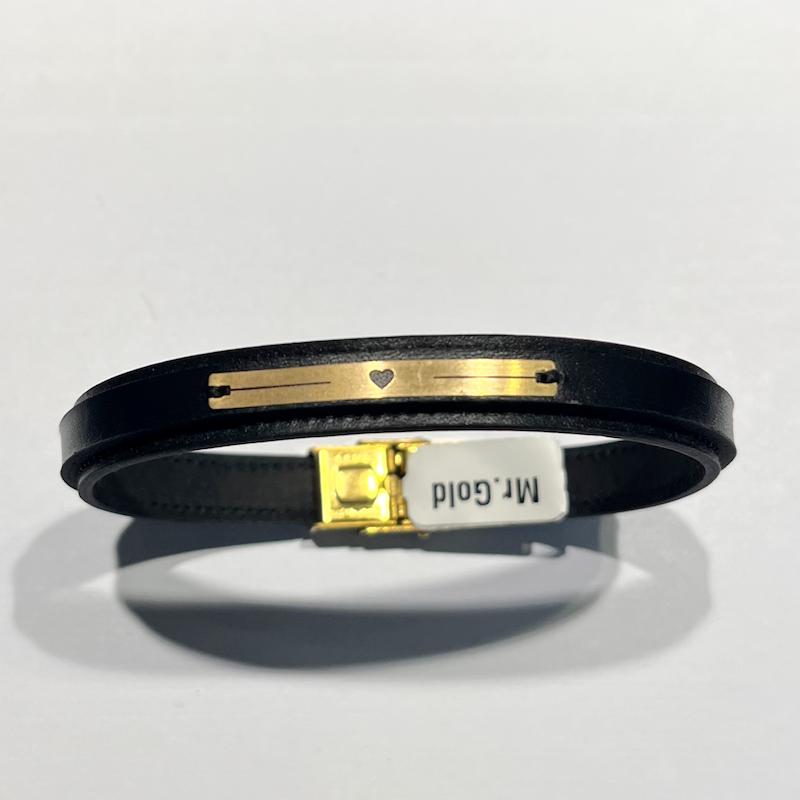 دستبند طلا ۱۸ عیار چرم گالری طلا دوران