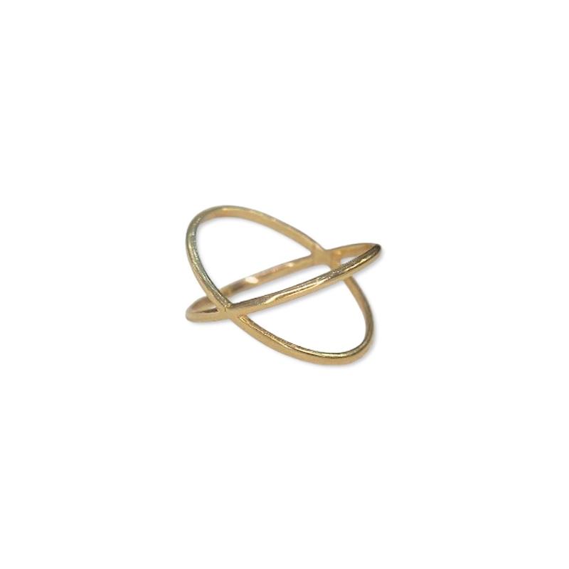 انگشتر طلا ۱۸ عیار ضربدری شیدا گلد گالری