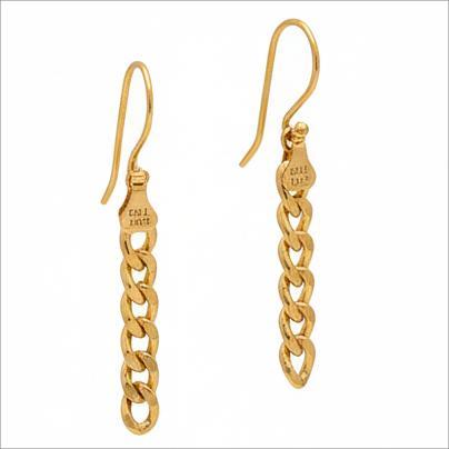 گوشواره طلا ۱۸ عیار کارتیر گالری جواهری بیابانی