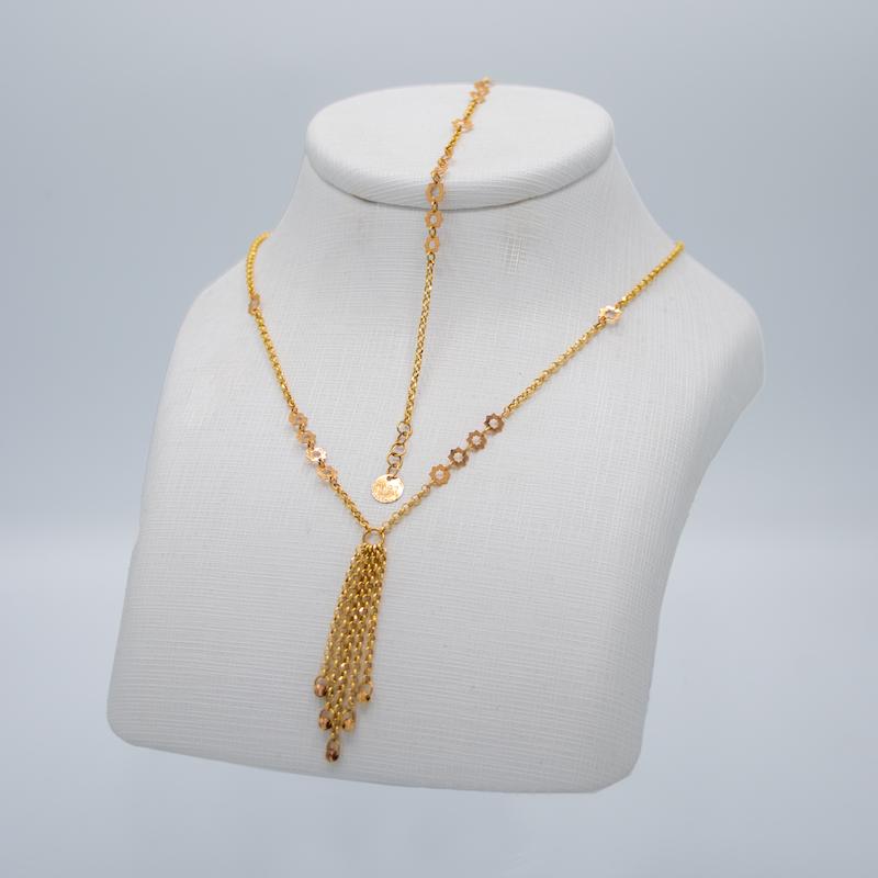 سرویس طلا ۱۸ عیار آویز گالری جواهری بیابانی