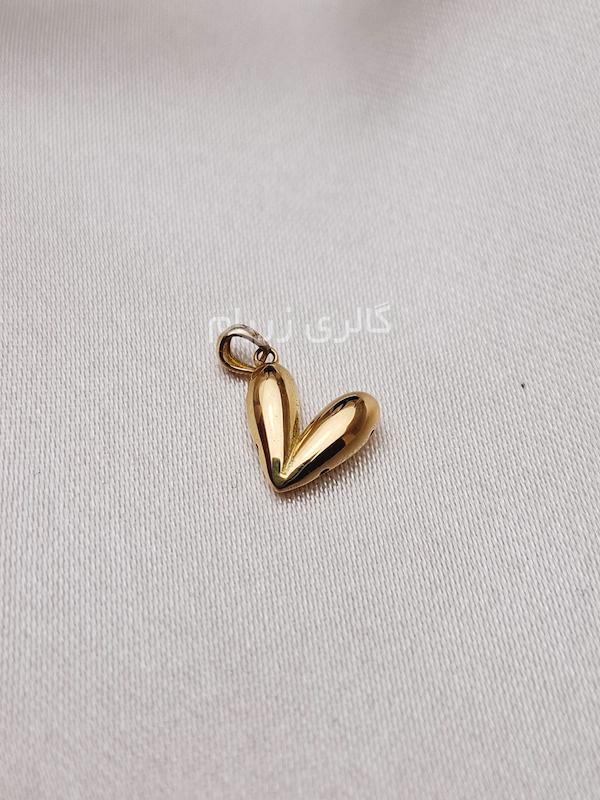آویز زنانه طلا ۱۸ عیار آویز قلب گالری زربام