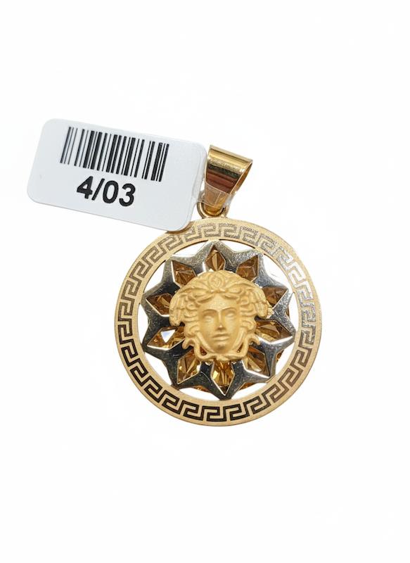 آویز زنانه طلا ۱۸ عیار ورساچه دورو گالری نقشار