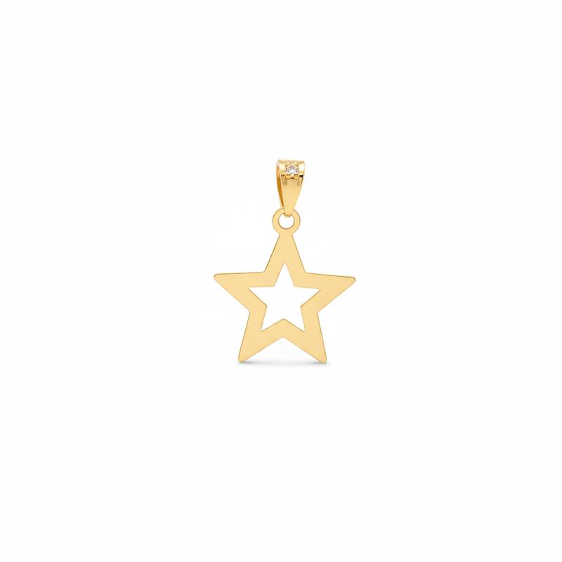 آویز زنانه طلا ۱۸ عیار ستاره گالری طلای شریف