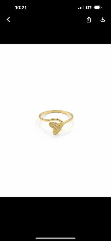 انگشتر زنانه طلا ۱۸ عیار وال انگشتر مینیمال