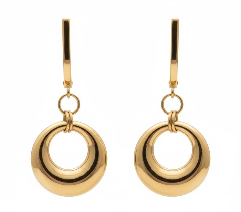 گوشواره زنانه طلا ۱۸ عیار گوشواره کلیپسی گالری بابل طلا