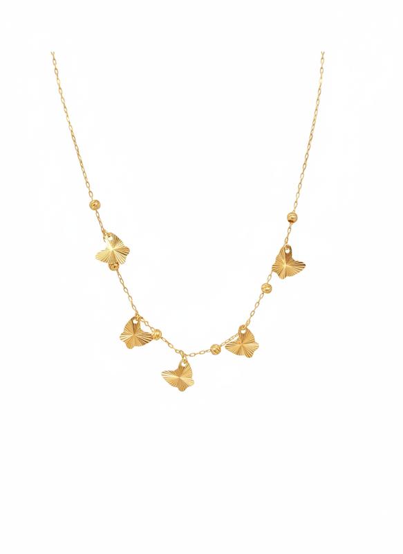 گردنبند زنانه طلا ۱۸ عیار پروانه ونیز گالری نقشار