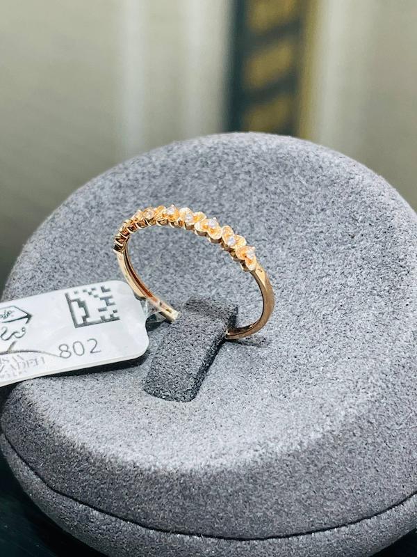 انگشتر طلا ۱۸ عیار انگشتر مدل 802 جواهری سید احسان ولی زاده