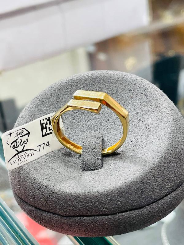 انگشتر طلا ۱۸ عیار انگشتر مدل 774 جواهری سید احسان ولی زاده