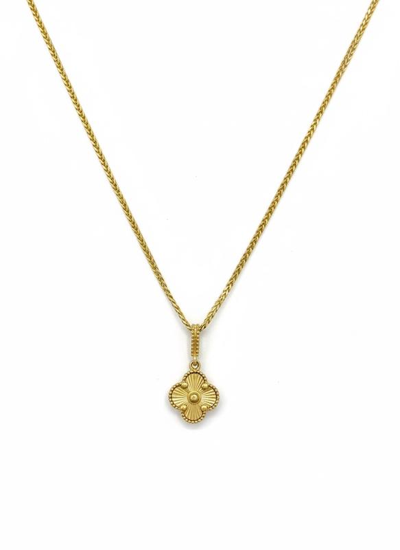 گردنبند زنانه طلا ۱۸ عیار گردنبند ون کلیف گالری کیامهر