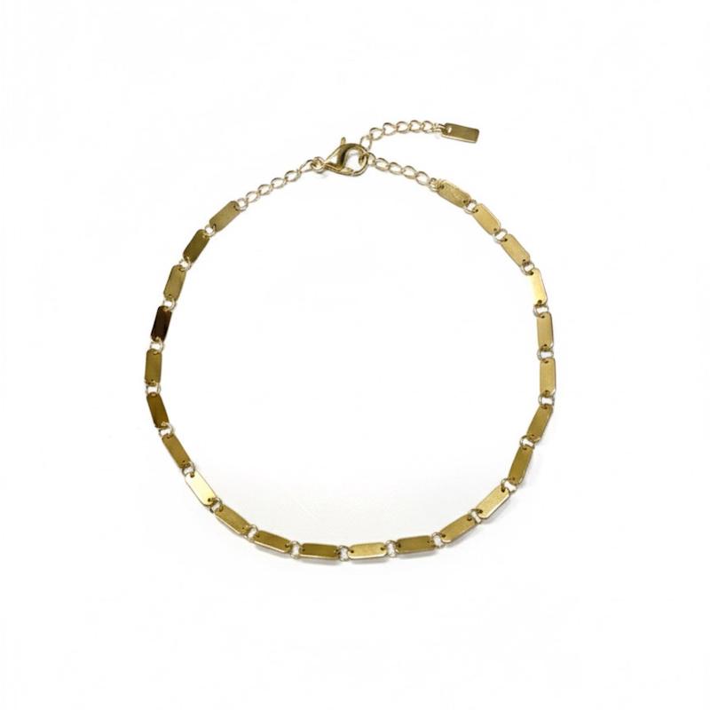 دستبند زنانه طلا ۱۸ عیار دستبند خطی کد 501 جواهری اشتری